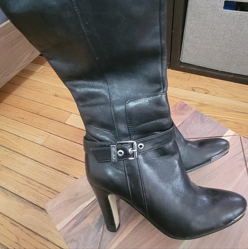 Marc Fisher Black Heeled Boots